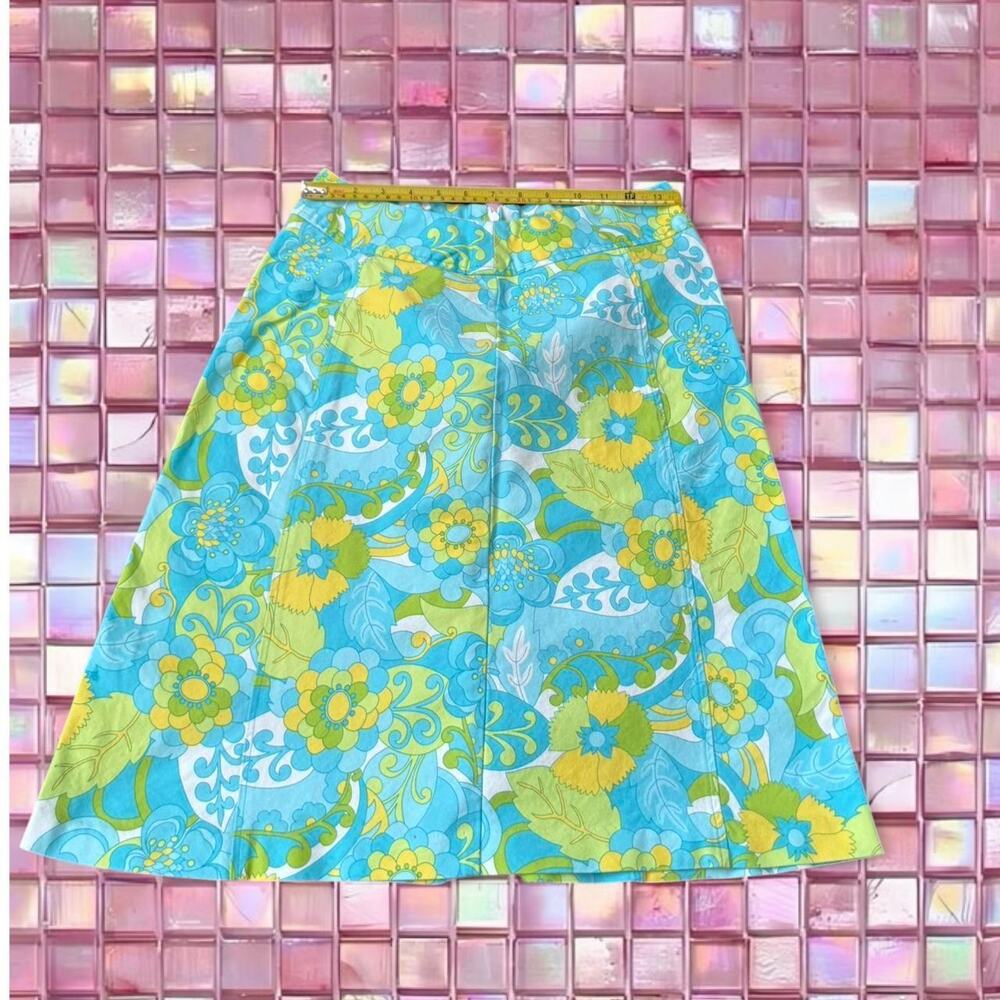 Vintage briggs casual midi skirt